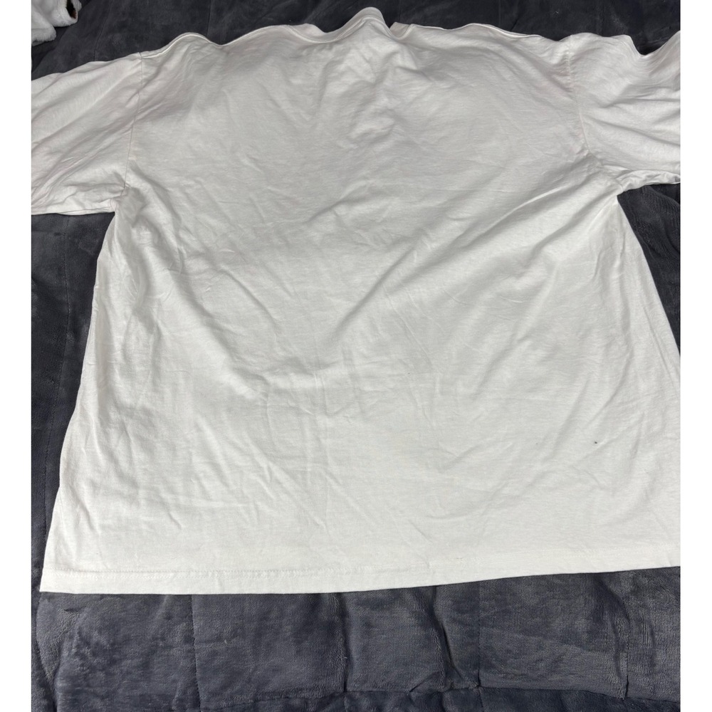 Star Wars XXL White Graphic T Shirt 3D Effect Characters Millennium Falcon - Picture 11 of 12